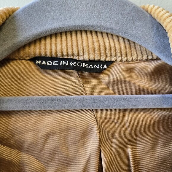 Vintage Cavender's 44XL Western Brown Corduroy Mens Blazer Sport Coat Elbow Patc - Picture 6 of 16